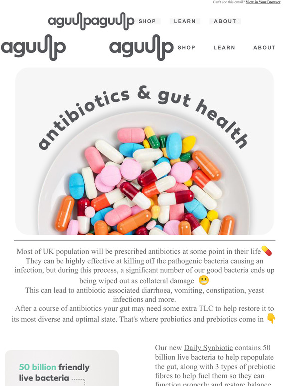 Aguulp Antibiotics & Gut Health Milled