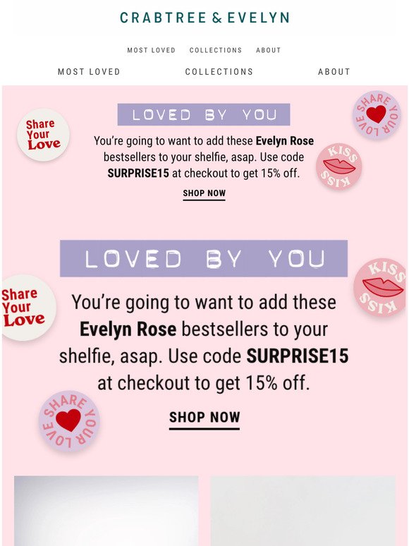 Your most loved: Evelyn Rose 