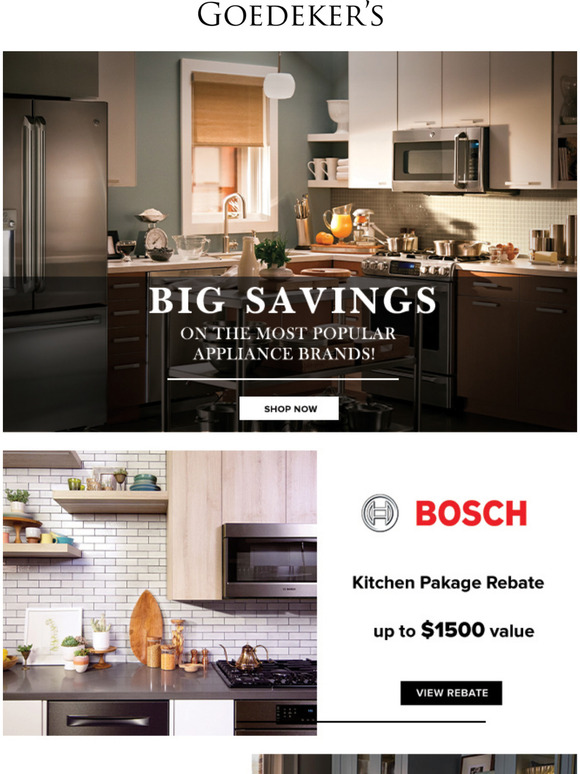 Big savings on the most popular appliance brands. Shop Now