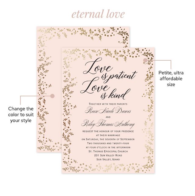 Eternal Love - Petite Invitation