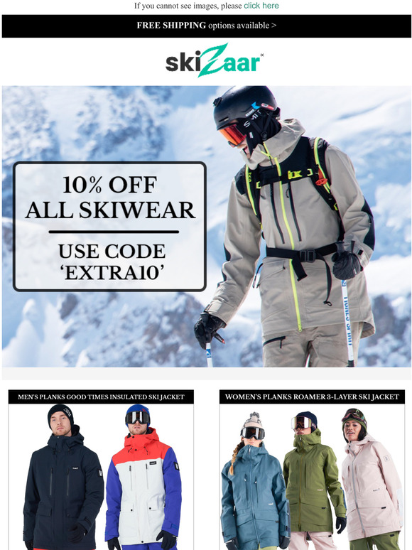 skiZaar - 10% Off All Ski Wear! | Discount Code Inside!