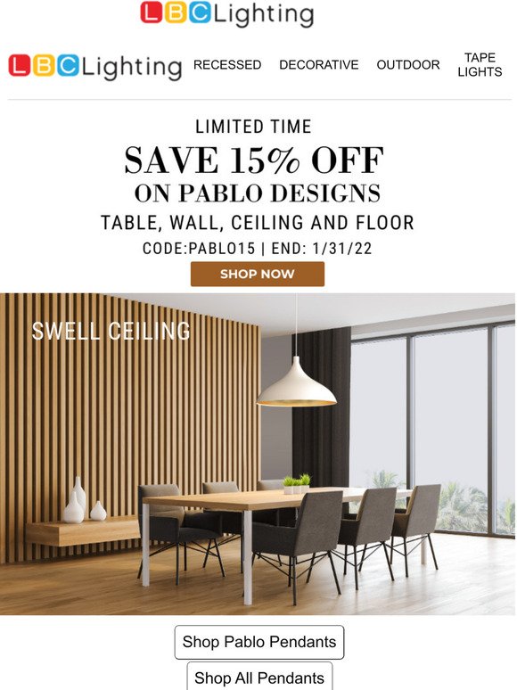 Selections From Pablo Designs - For The Modern Home