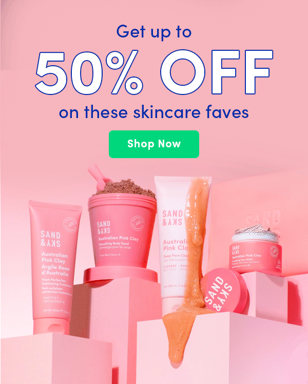 Get up to 50% off these skincare faves