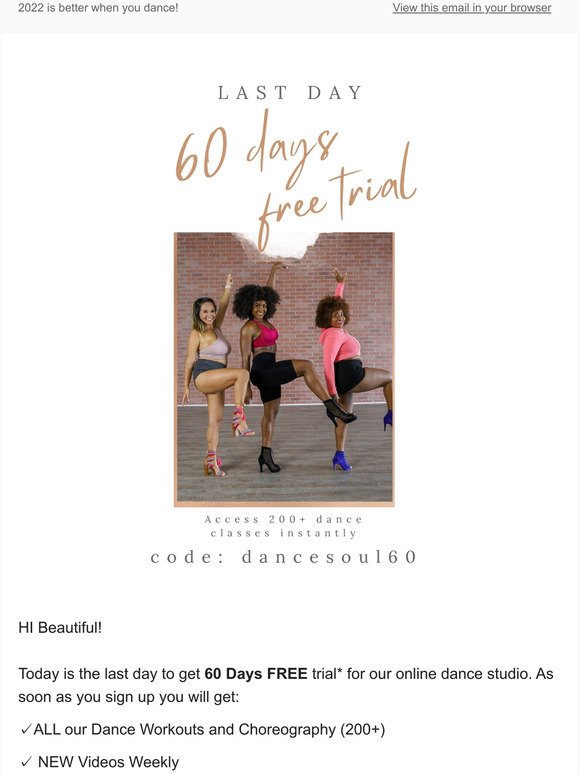 Last Chance to get 60 Days FREE!
