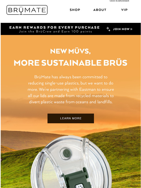 BruMate Our Brs are getting a sustainability upgrade Milled