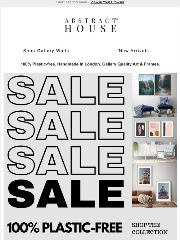 The Abstract House Sale Is Here