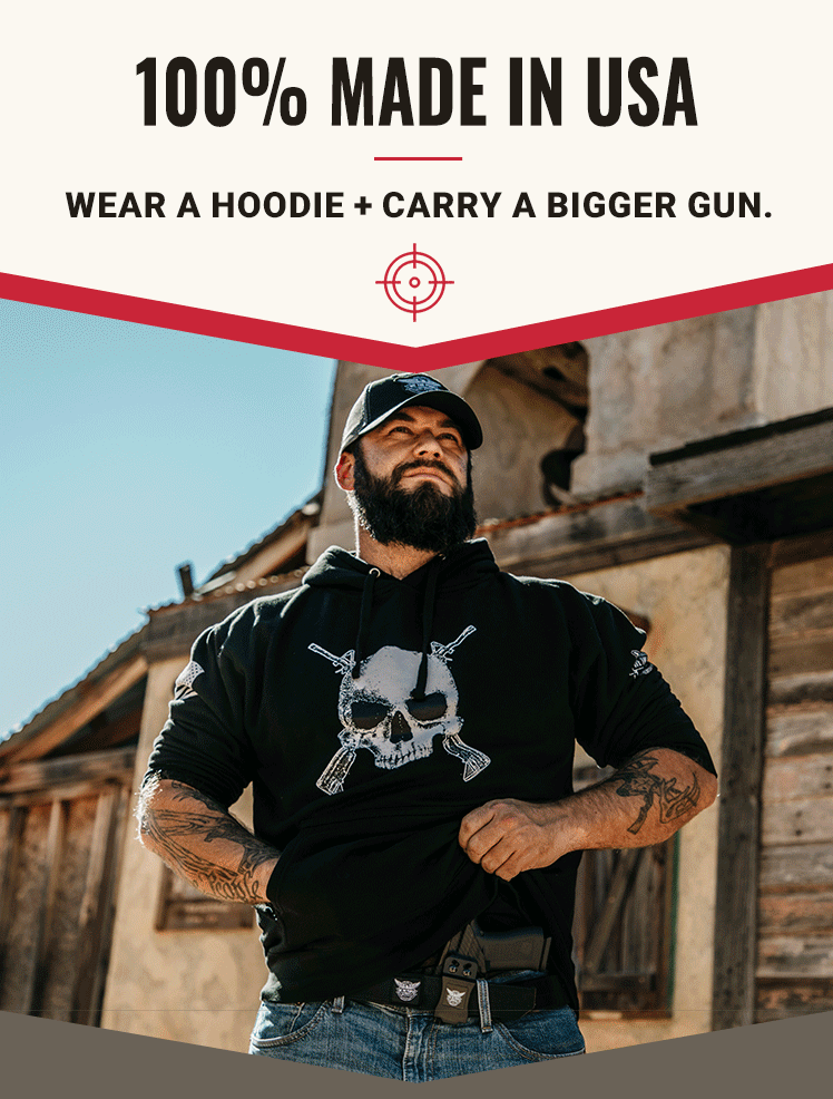 We the People Holsters 100 Made in USA Hoodies Milled