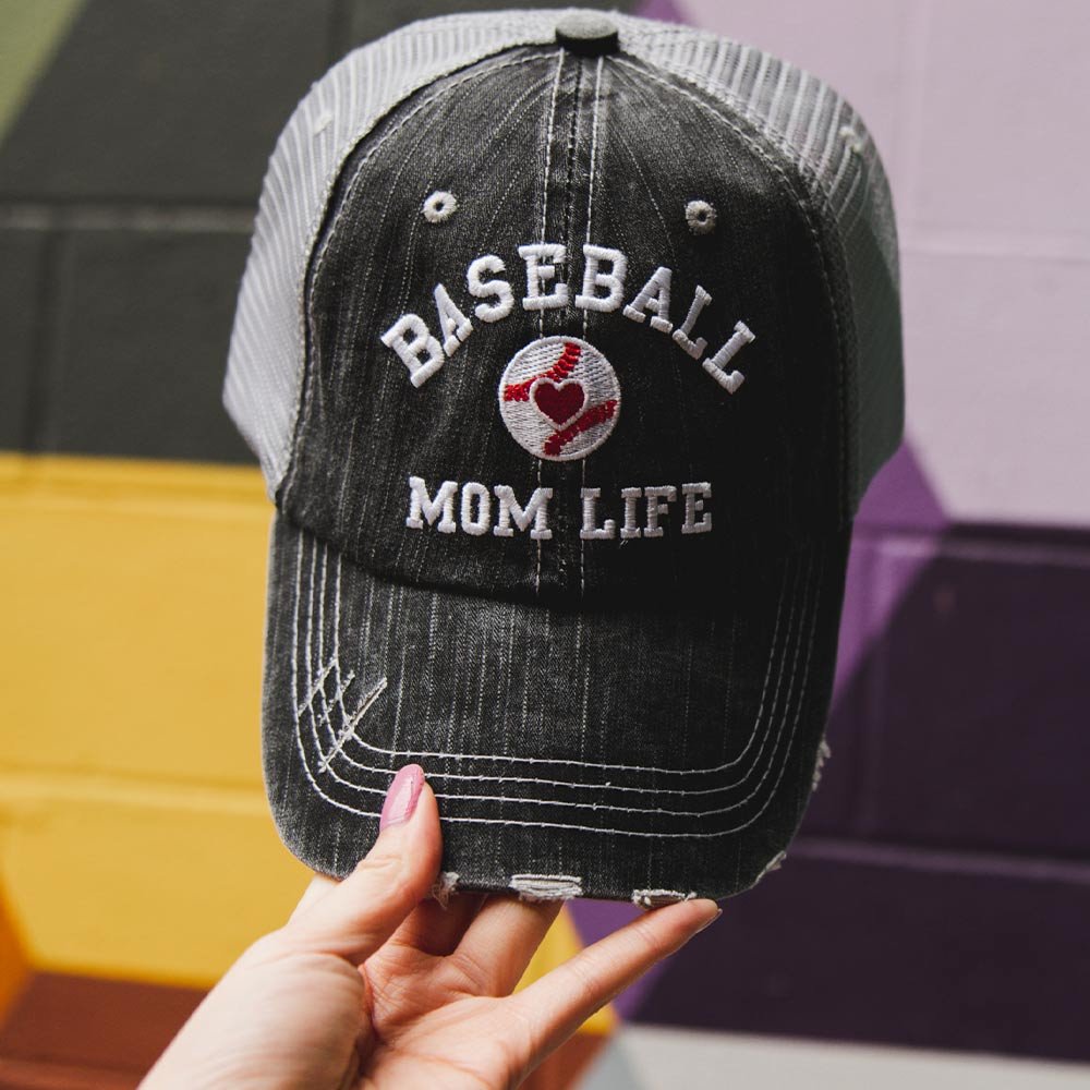 Image of Baseball Mom Life Trucker Hats