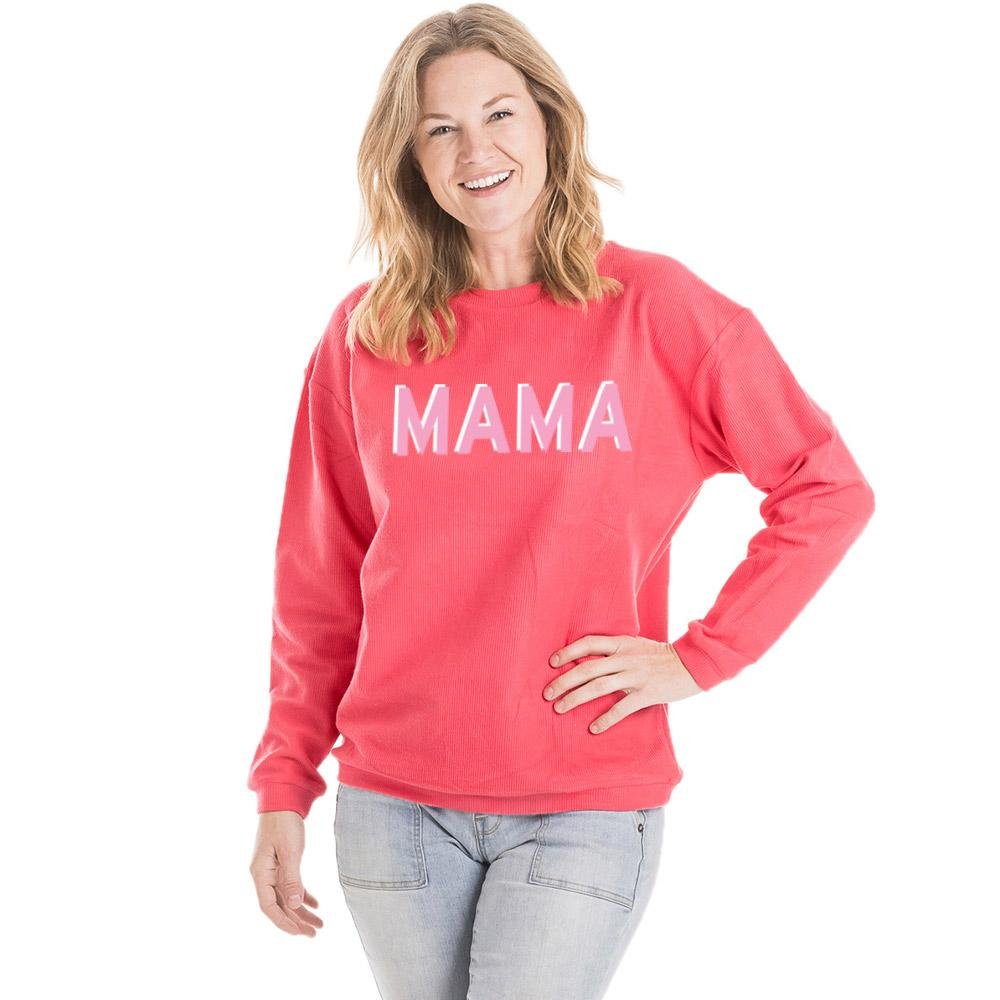 Image of MAMA Corded Crew Sweatshirt