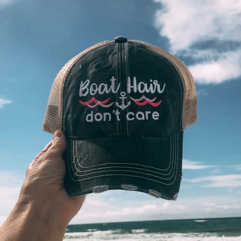 Image of Boat Hair Don’t Care Women's Trucker Hats