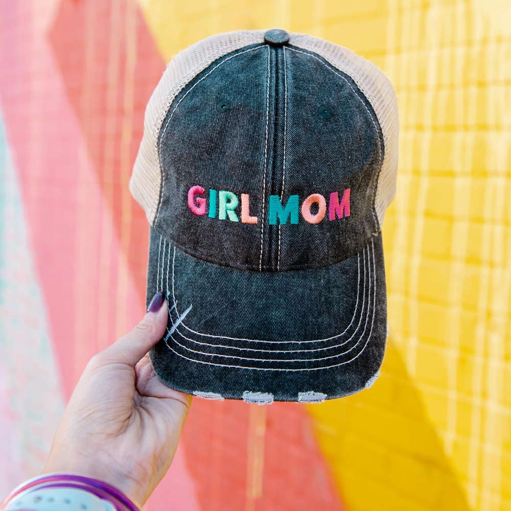 Image of Girl Mom Women's Trucker Hats - Multicolored