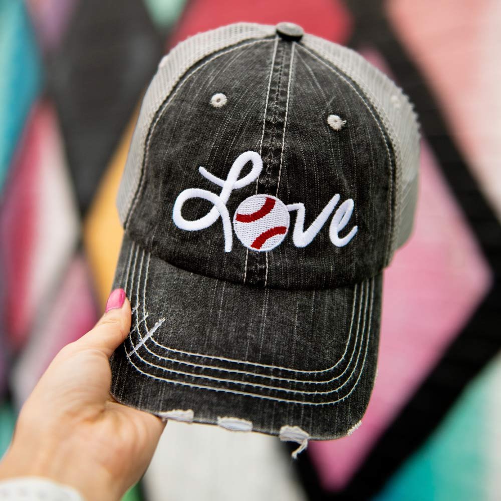Image of Love Baseball Trucker Hats