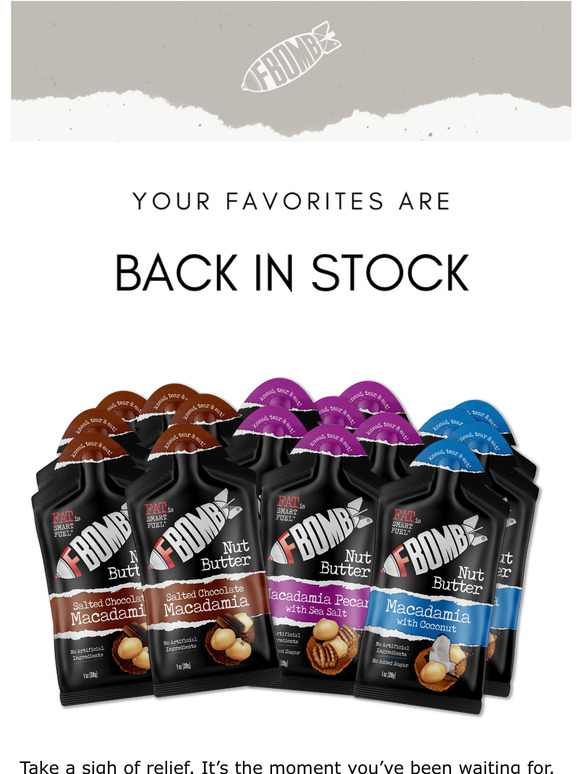  Back In Stock 