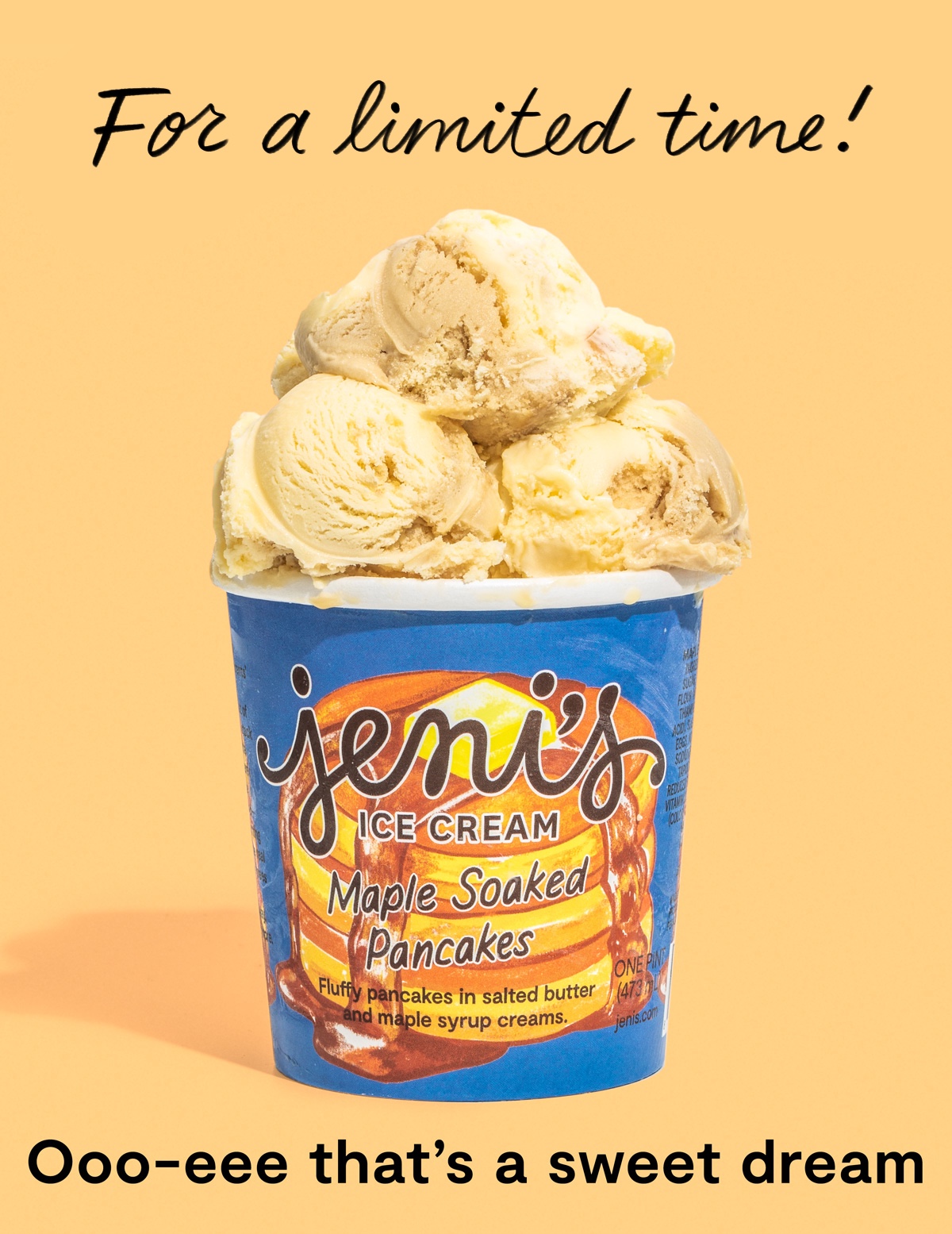 Jeni's Ice Creams New! Maple Soaked Pancakes ice cream Milled