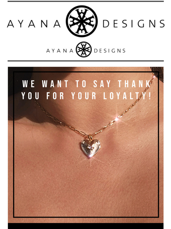 Our gift to you - free necklace with purchase!