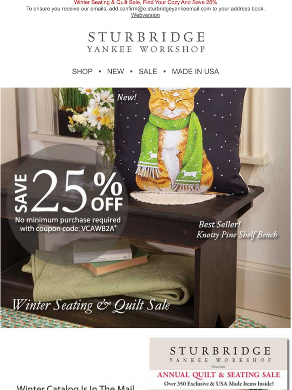Sturbridge Yankee Workshop Christmas 2022 Sturbridge Yankee Workshop: Winter Catalog Is Filled With Winter Cozy! Save  25% When You Shop Now | Milled