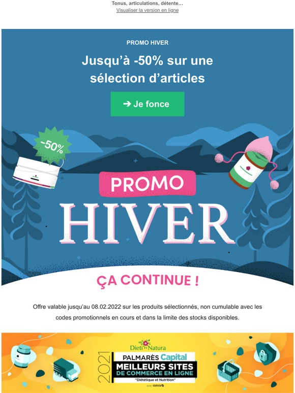 Promo Hiver, a continue : jusqu' -50%
