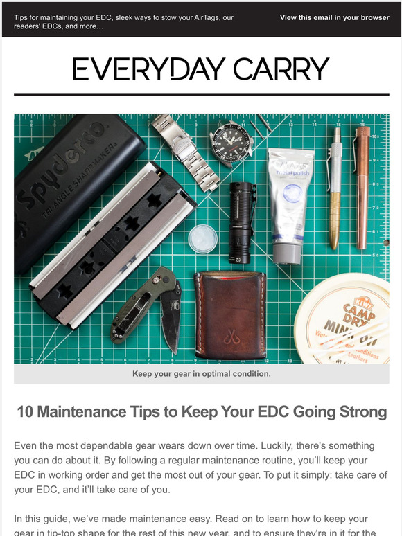 Everyday Carry How To Maintain Your Edc Milled 0732