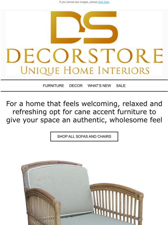 Cane accent chairs