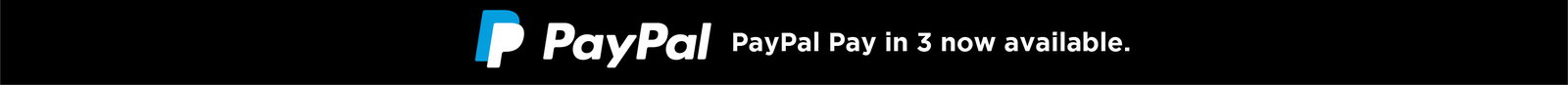 PayPal. Spread the cost of your purchase into 3 equal instalments.