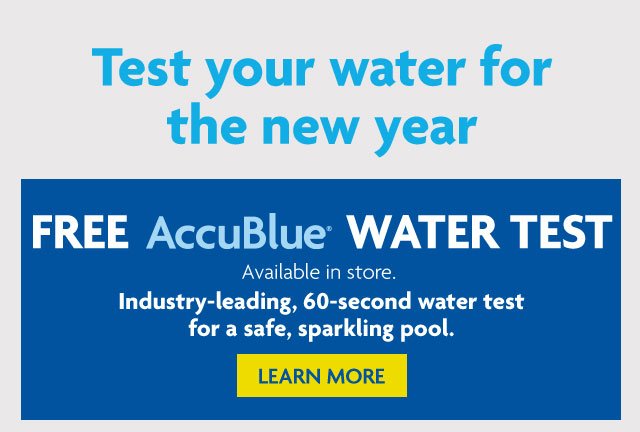 Free AccuBlue Water Test!