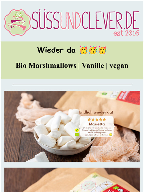 Vegane Marshmallows: Sie sind wieder da!