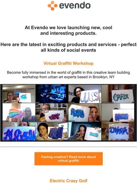 So what's new at Evendo?