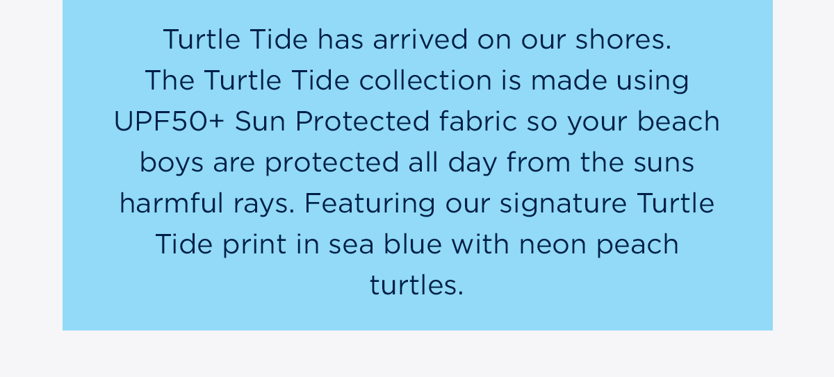 Turtle tide collection.