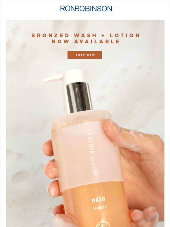 APOTHIA BRONZED WASH + LOTION | NOW AVAILABLE