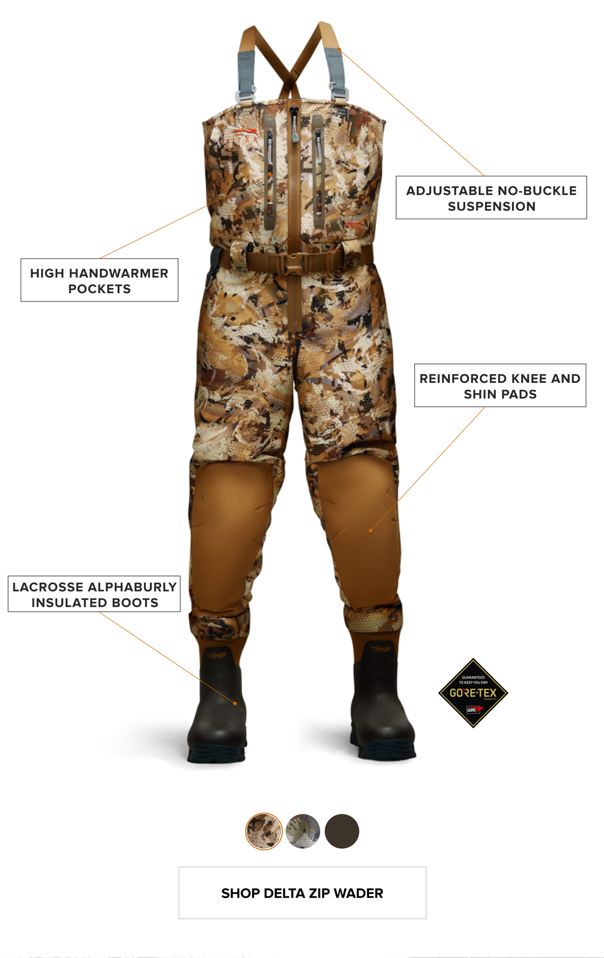 Delta Zip Wader