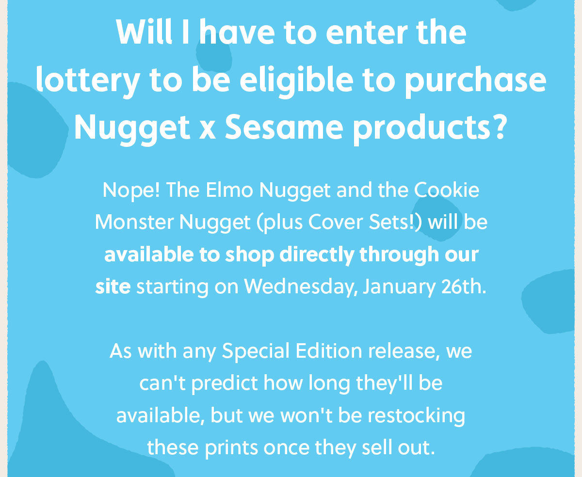 Nugget Comfort Nugget x Sesame Street is Back! Milled