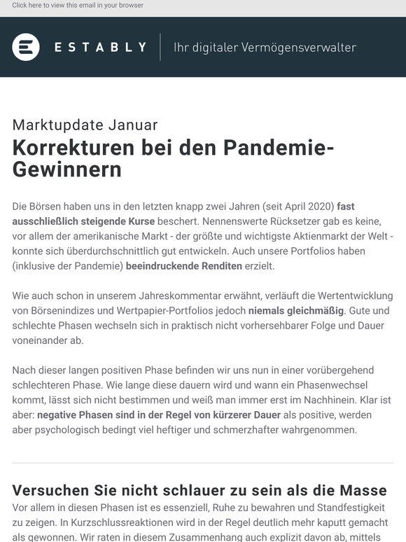 Kommentar zur aktuellen Marktlage