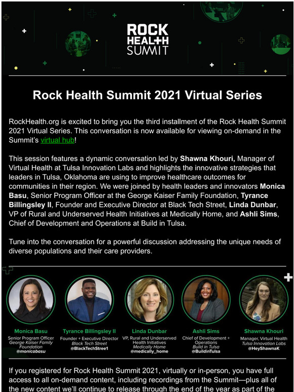 The Rock Health Podcast Debunking Patient Data Rock Health Summit's