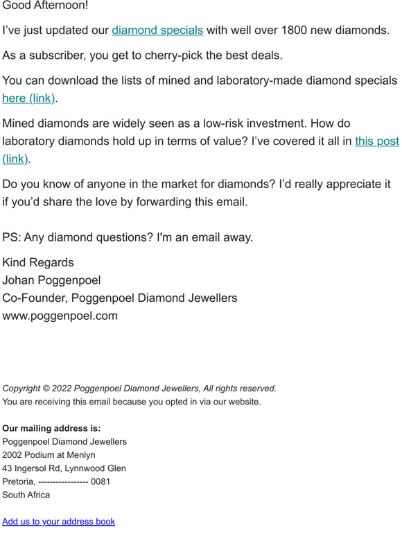 Your diamond.