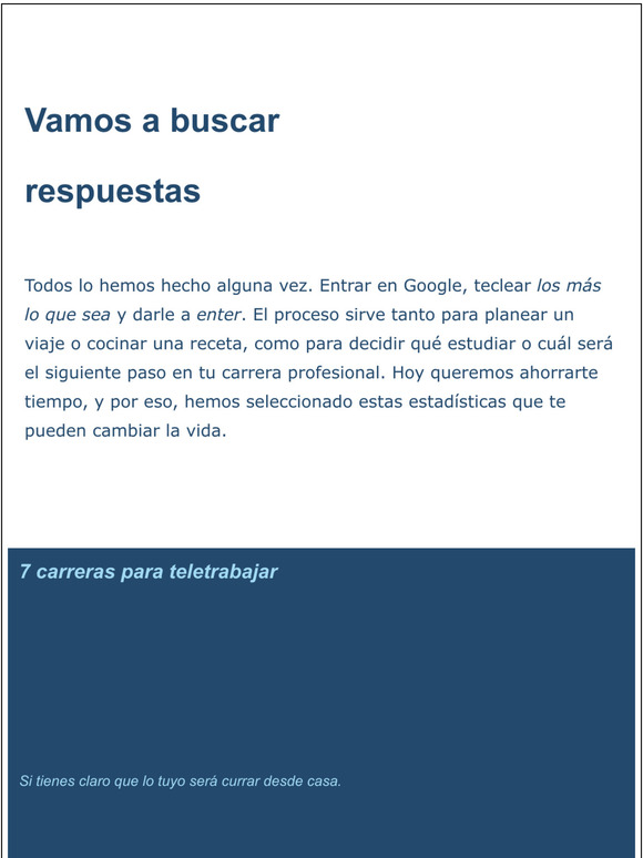 Si no lo tienes claro, pregntale a los datos