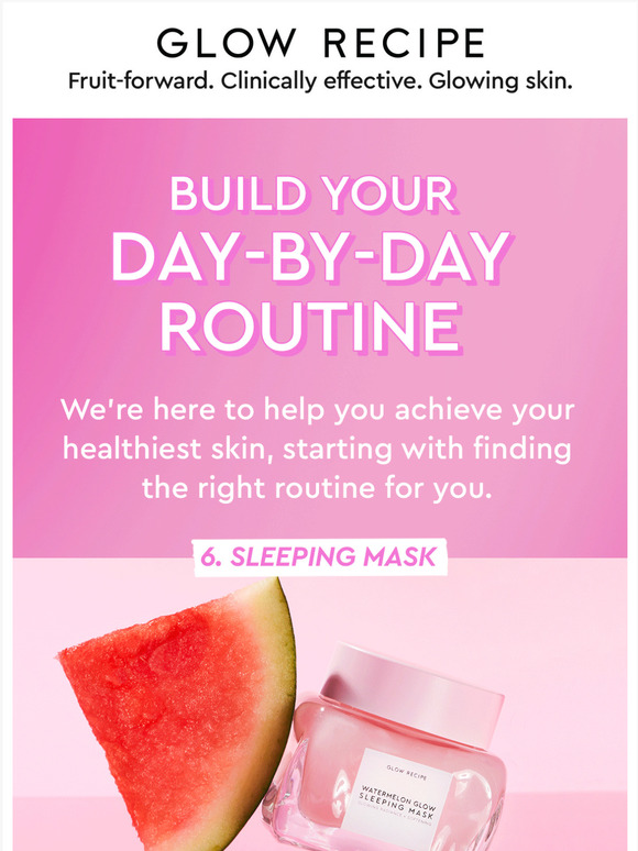 Glow Recipe You take the quiz. We curate the routine. Milled