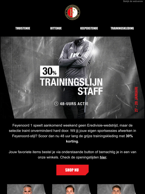 Trainingskleding met 30% korting