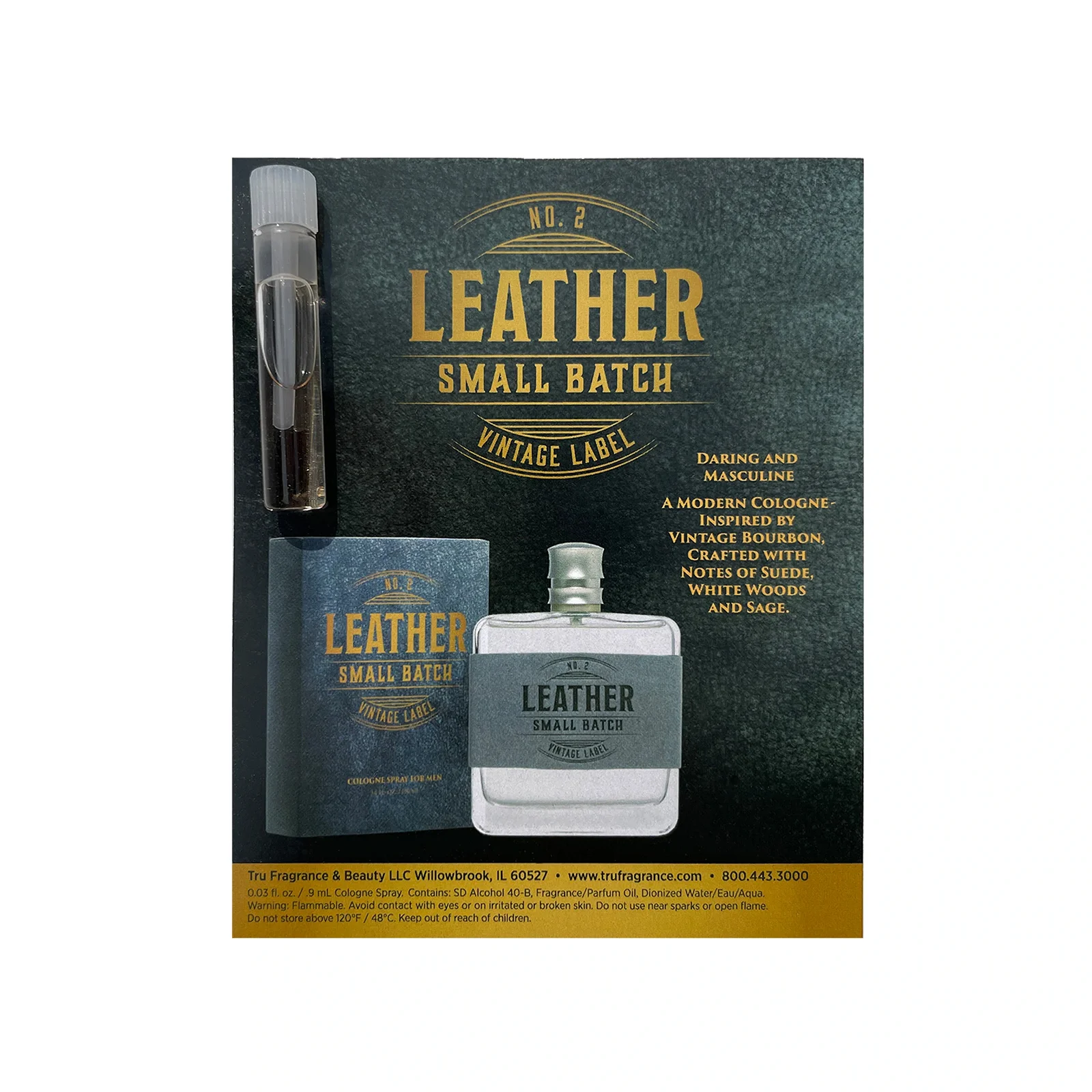 Leather Small Batch Cologne Sample Size