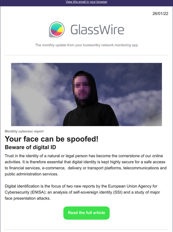 Glasswire -Beware of digital ID!