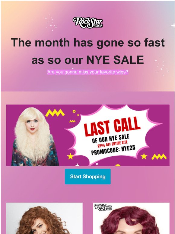 Last call of our NYE SALE, the month has run so fast