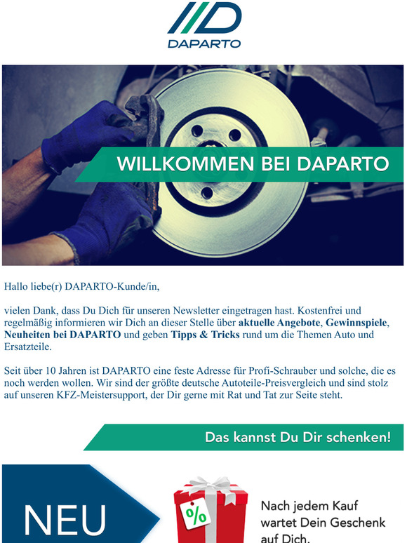 Herzlich Willkommen bei DAPARTO