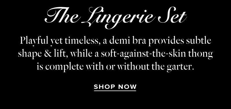 Playful yet timeless, a demi bra for subtle shape & lift