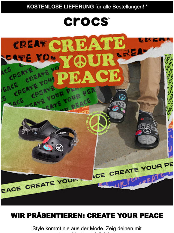 Crocs: Dein Style. Deine Wahl. Create Your Peace ist jetzt LIVE. | Milled