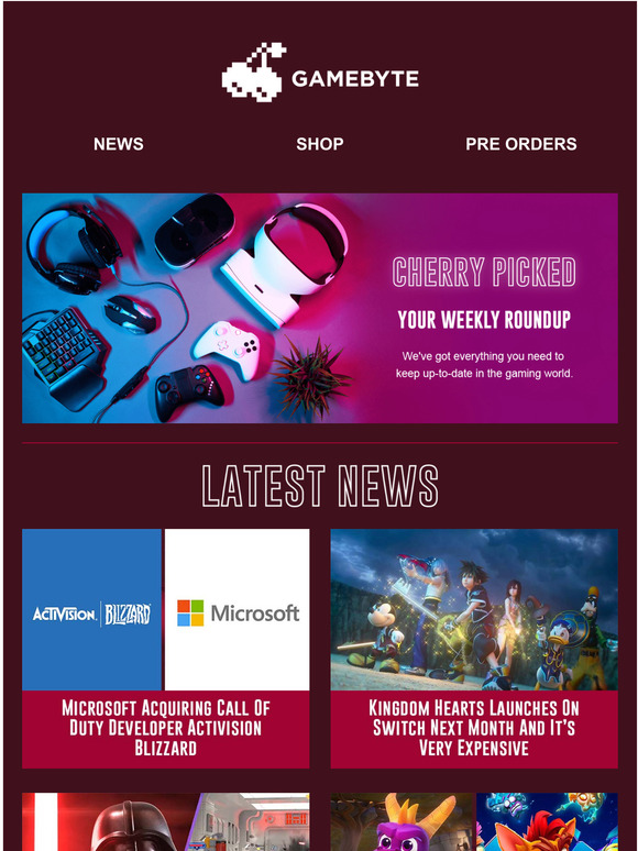 Your weekly gaming round-up