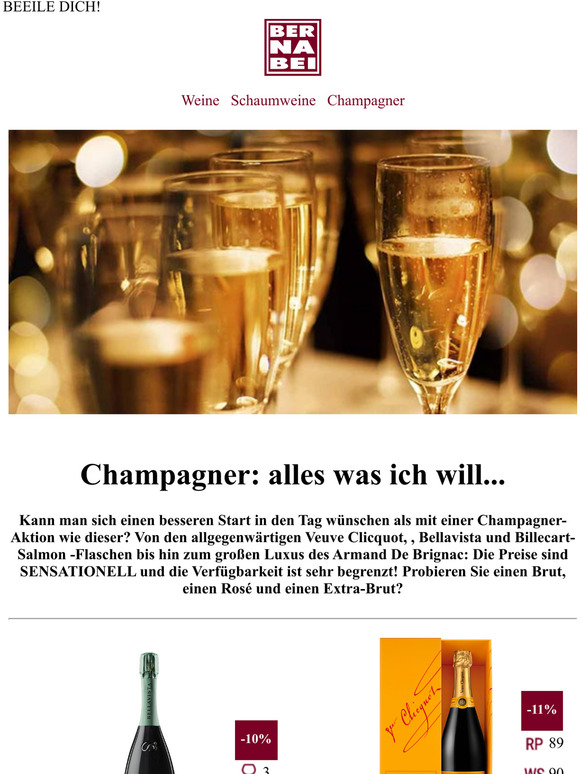  VERRCKTER CHAMPAGNER  SCHOCKPREISE