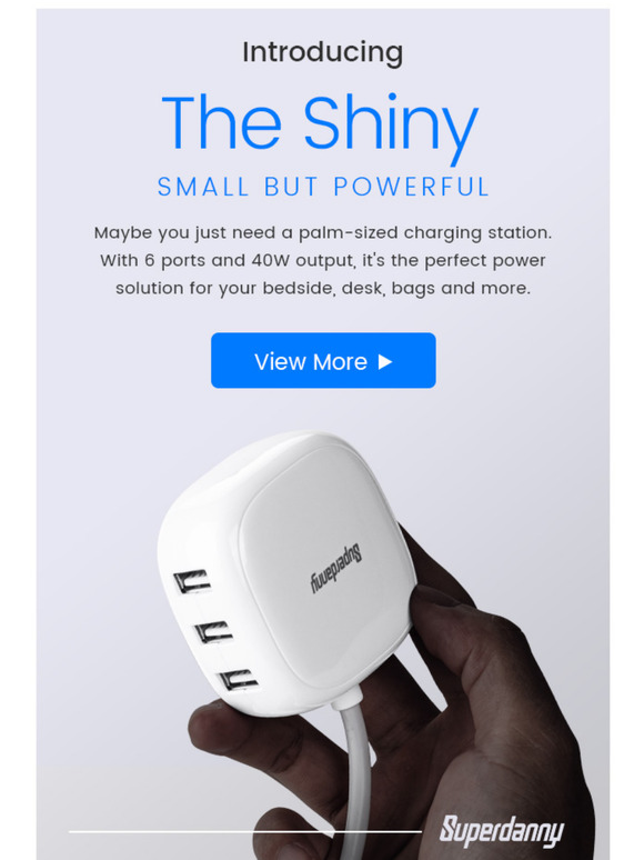 Introducing The Shiny: A palm-sized USB charging station