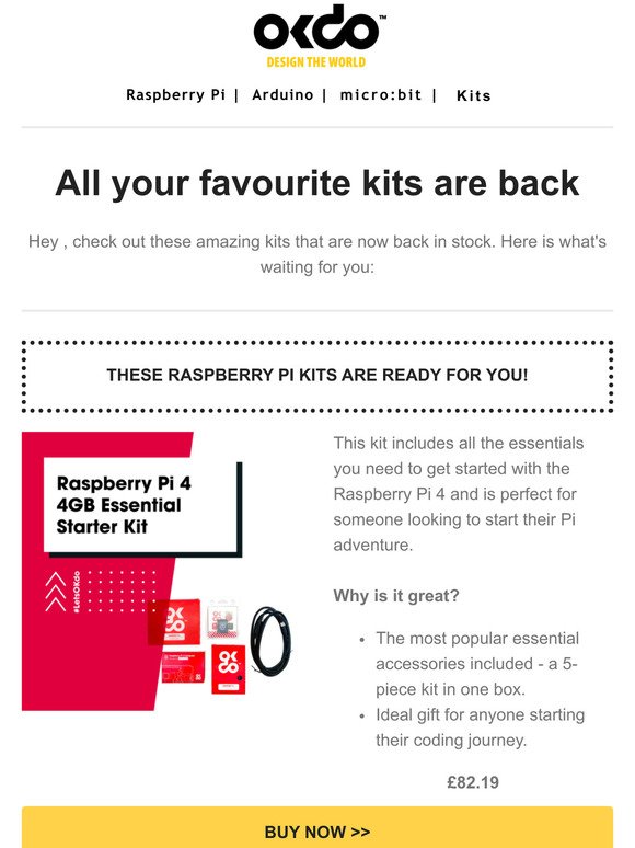 Raspberry Pi Kits are back in stock!