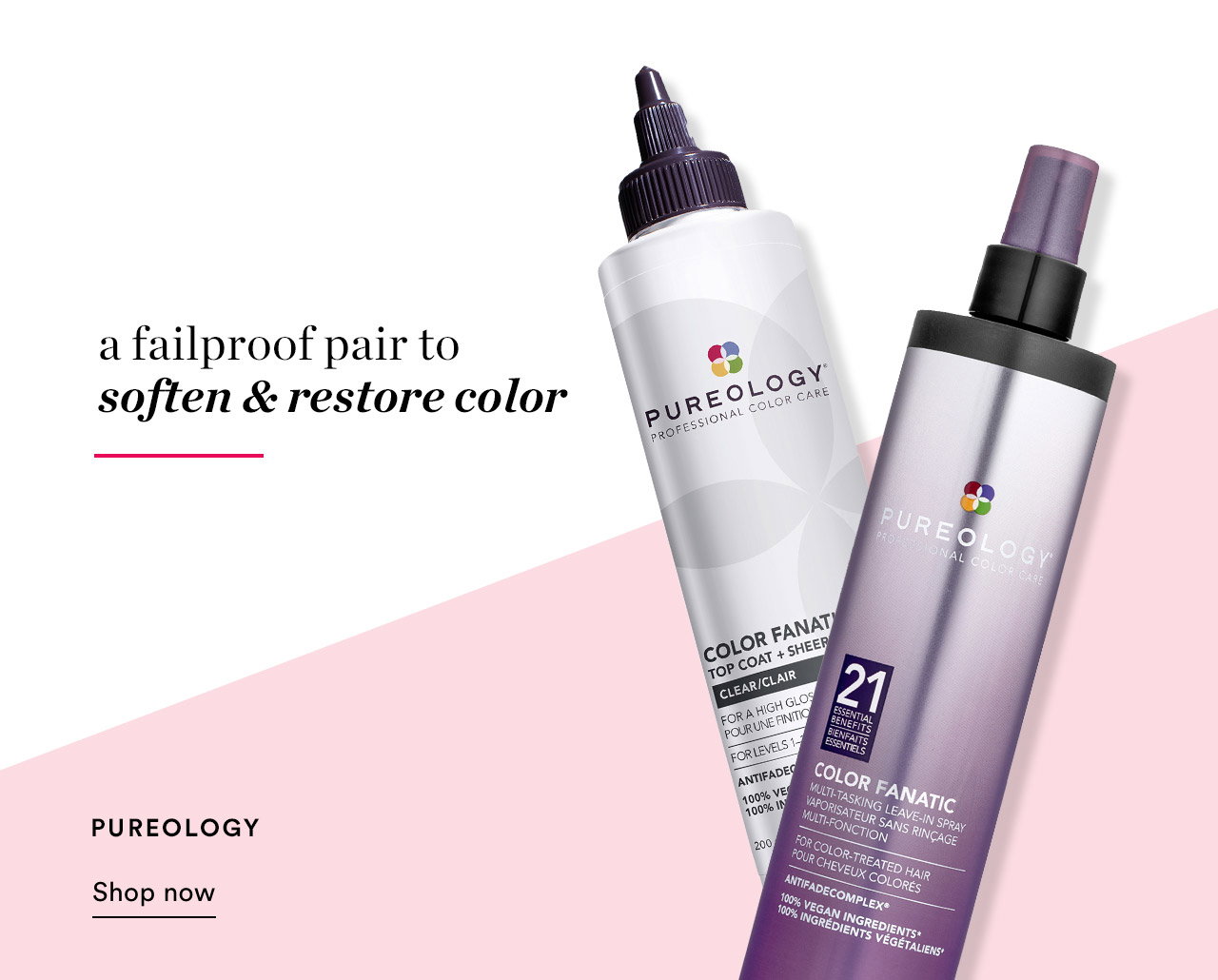 A failproof pair to soften & restore color | Pureology