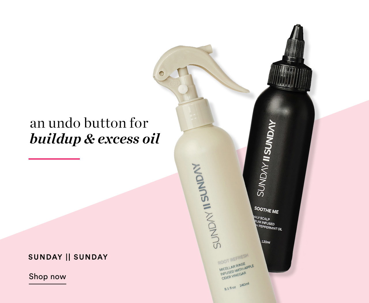 An undo button for buildup & excess oil | Sunday || Sunday