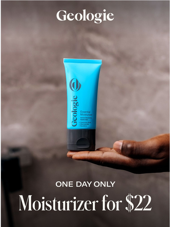 Geologie 22 Moisturizer Today, 45 Moisturizer Tomorrow. Milled